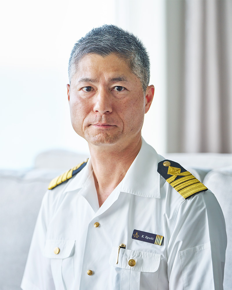 飛鳥クルーズ第17代船長江口 圭